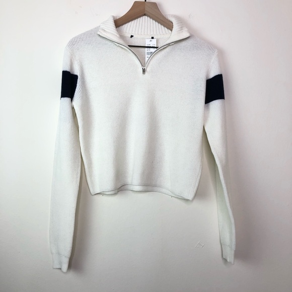 brandy melville quarter zip sweater